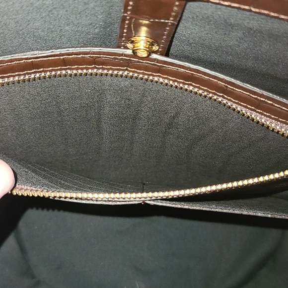 Little Liffner Tulip Croc Embossed Leather Tote - Picture 11 of 12